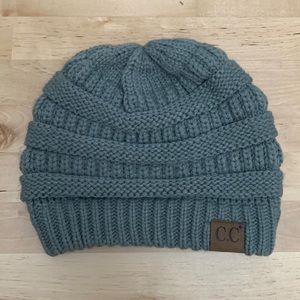 C.C grey knit beanie